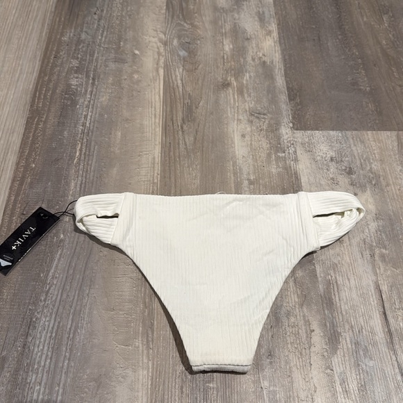 24. Tavik White Lona Swim Bikini Bottom - Picture 3 of 7